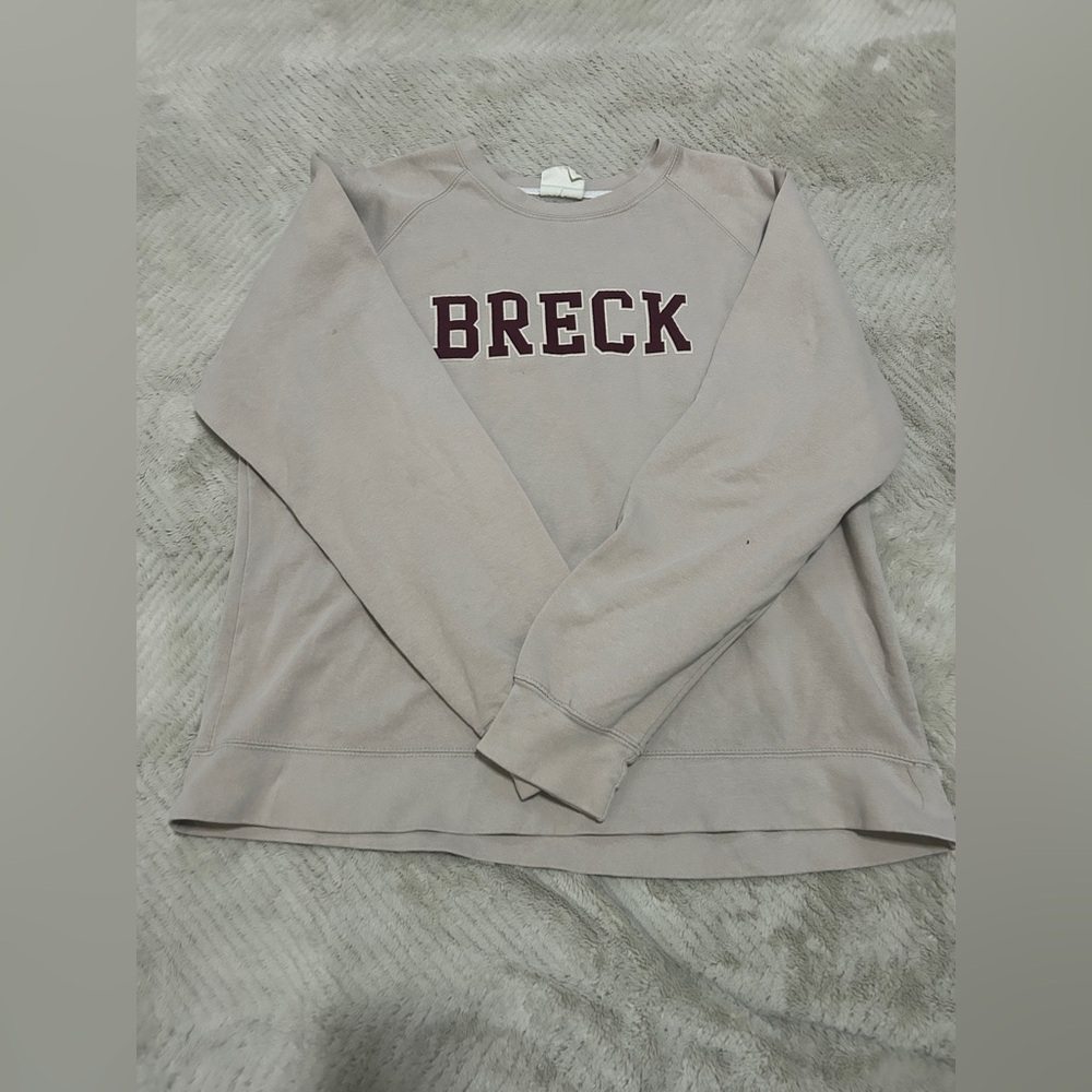 Beige Sweatshirt with Breck Logo